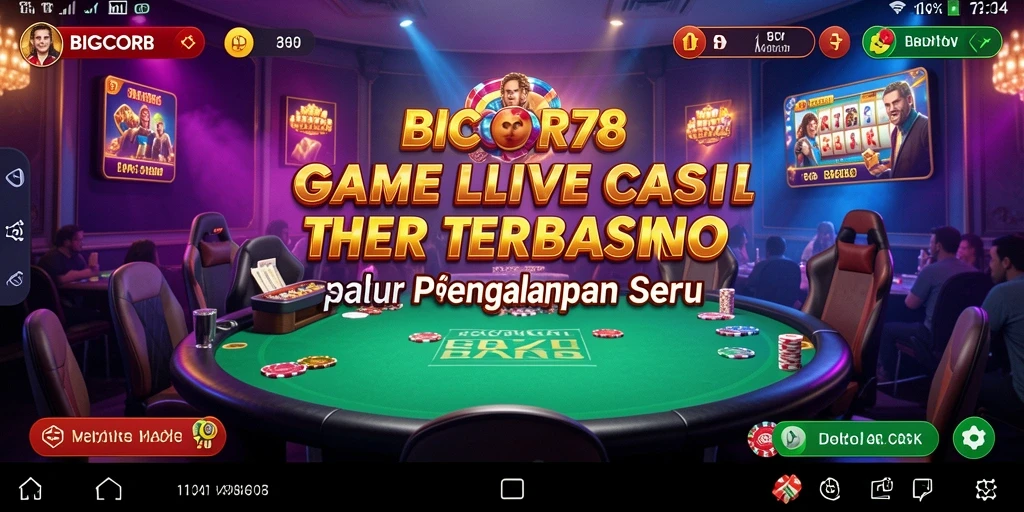 Gameplay menarik di BIGCOR78 dengan dealer langsung.