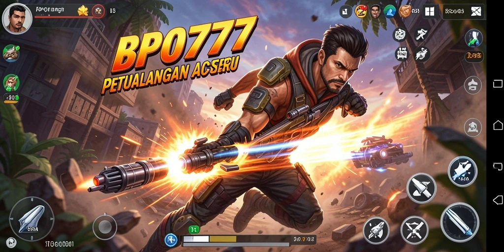 Tampilan menegangkan dari gameplay BPO777 dengan aksi yang seru.