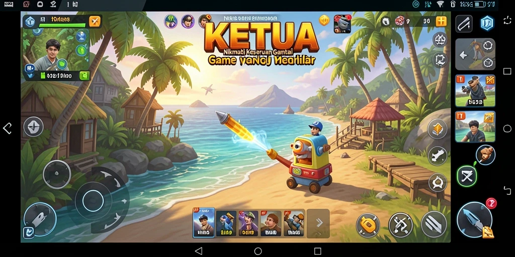Screenshot utama KETUA menampilkan keseruan gameplay Casual yang menghibur.