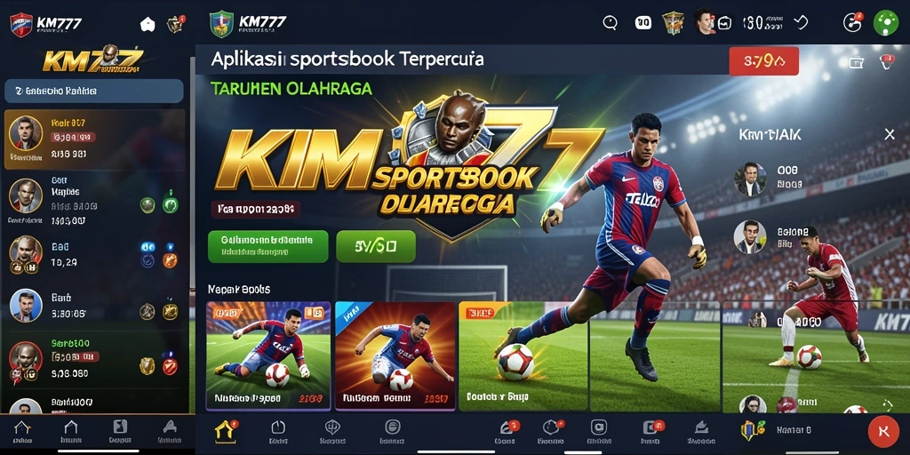Tampilan gameplay yang seru dari aplikasi Sportsbook KM777.