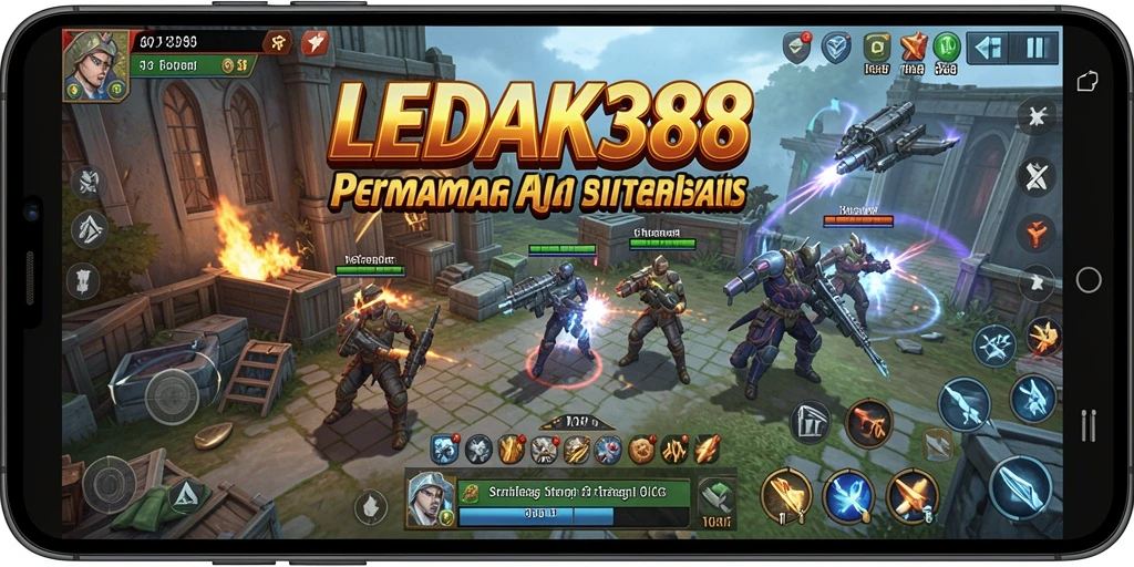 Tangkapan layar menunjukkan gameplay SLG yang menarik dalam LEDAK388.