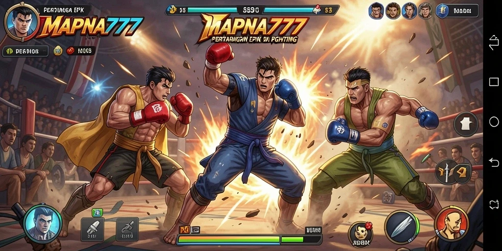 Gameplay MAPNA777 yang seru dalam pertempuran Fighting.