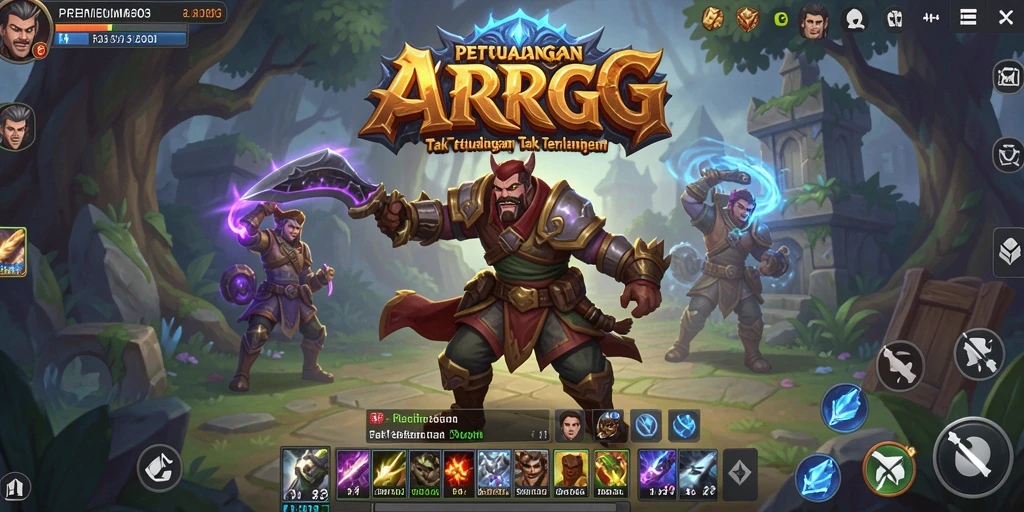 Menampilkan aksi petualangan seru di dunia ARPG PREMIUM303.