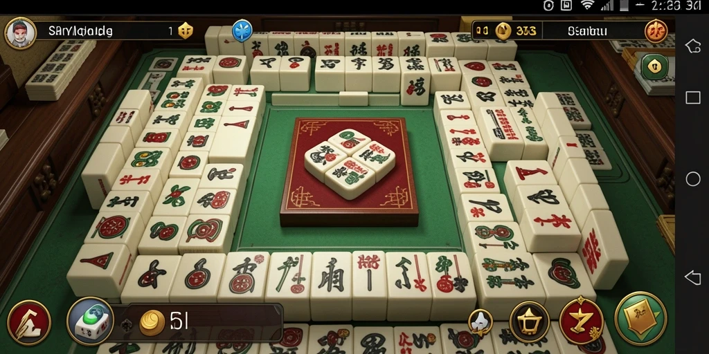 Tampilan menarik dari gameplay Mahjong SAYAP33.