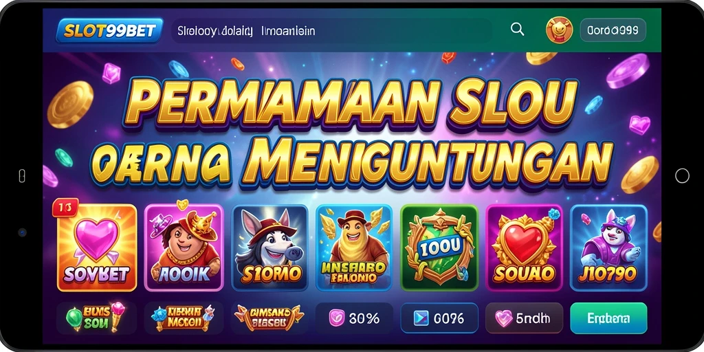 Tampilan gameplay SLOT99BET yang mengasyikkan dan penuh warna.