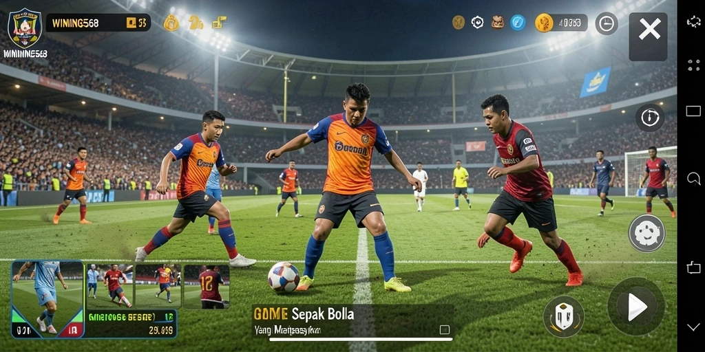 Tampilan gameplay menarik dari WINNING568 saat pertandingan berlangsung.
